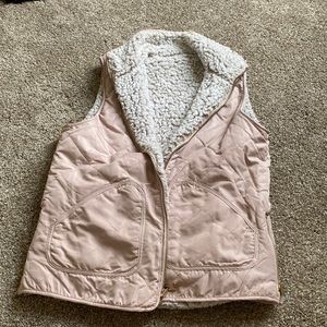 Rose gold puffer vest